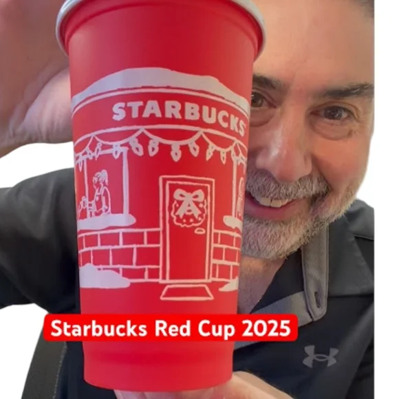 Starbucks 25 Anniversary Red Holiday Cup Brand New! - Picture 9 of 12